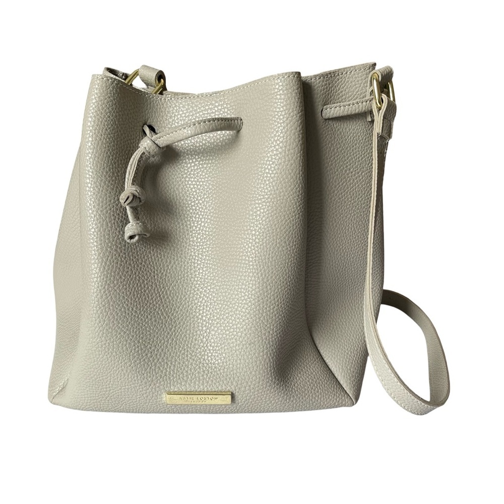 Katie Loxton London Gray Faux Leather Chloe Bucket Bag Shoulder Bag - Picture 2 of 10